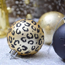 Christmas Black & Gold Baubles Set of 9