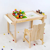 Wooden Activity and Sensory Table Set For Kids
