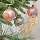 Rose Gold Baubles Set of 30